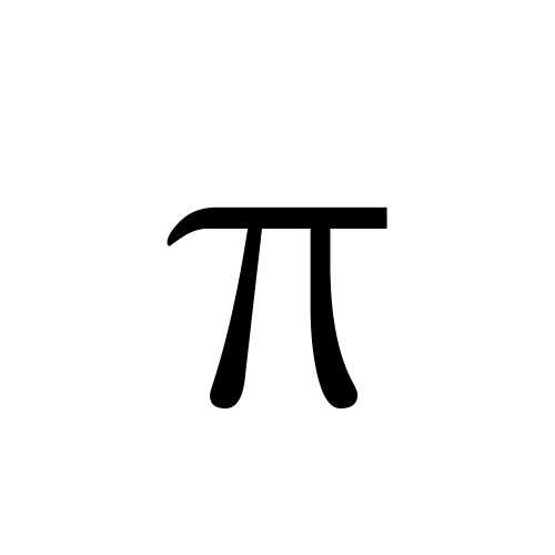 π Emoji Domain black and white Symbola rendering